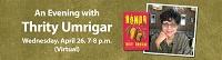 Image for event: Virtual: An Evening with Thrity Umrigar