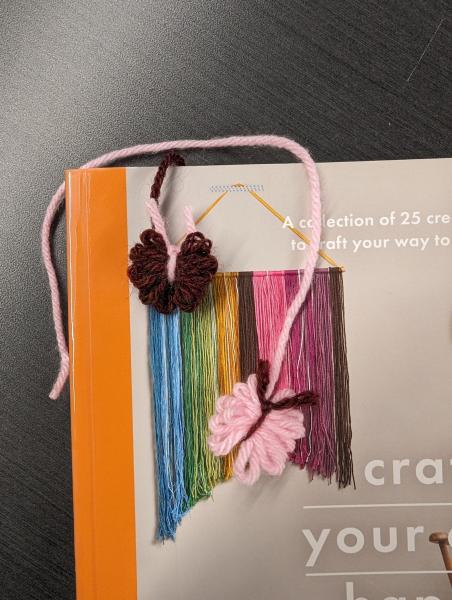 Image for event: Take-n-Make: Yarn Butterfly Bookmark