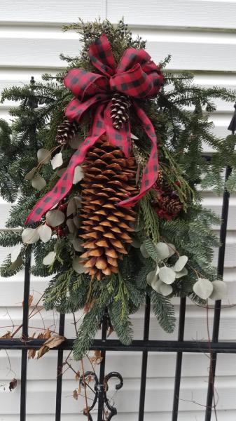 Image for event: In-Person: Winter Evergreen Door Swag