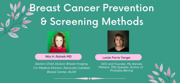 Image for event: Breast Cancer Prevention &amp; Screening Methods