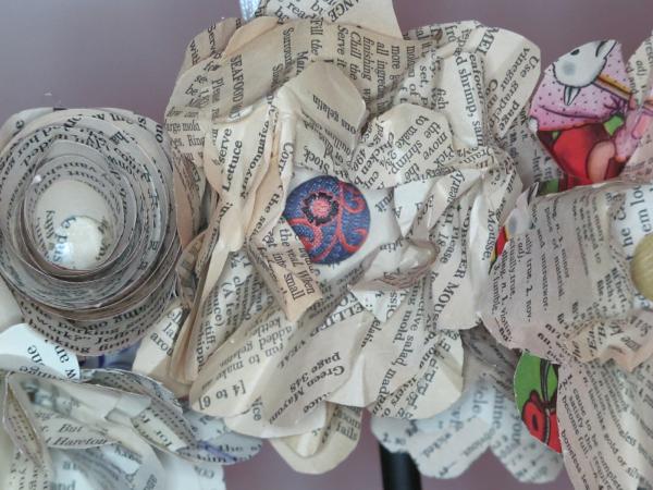 Image for event: Upcycled Book Page Flowers 