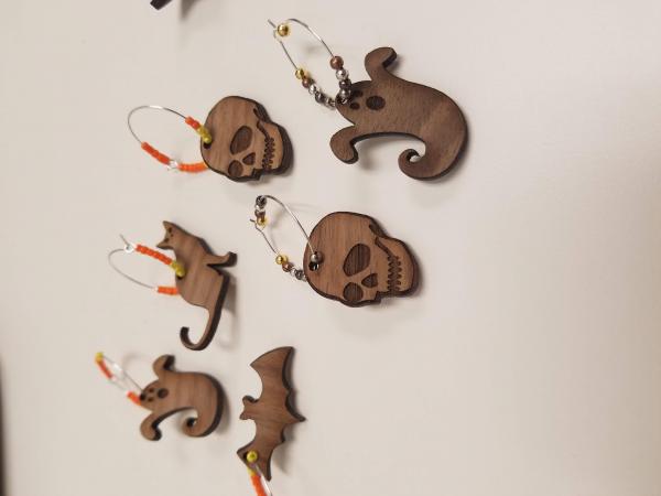 Image for event: In-Person: Laser Cut Halloween Wine Charms